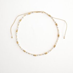 COLLAR TIPA MONSTONE Y LABRADORITE CLARA FORNO