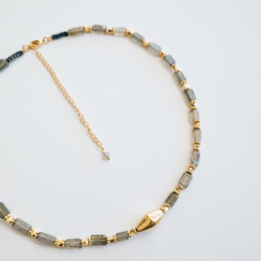 COLLAR KAMA LABRADORITE CLARA FORNO - Imagen 3