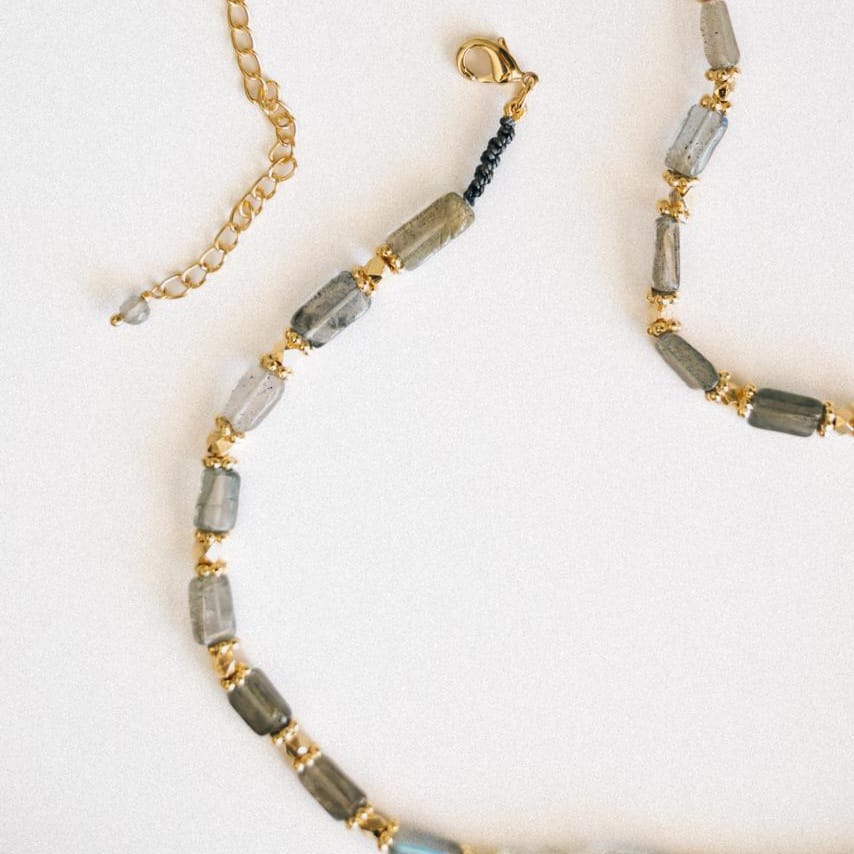 COLLAR KAMA LABRADORITE CLARA FORNO - Imagen 2