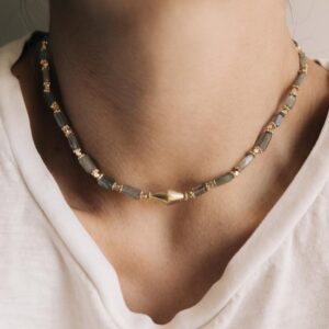 COLLAR KAMA LABRADORITE CLARA FORNO