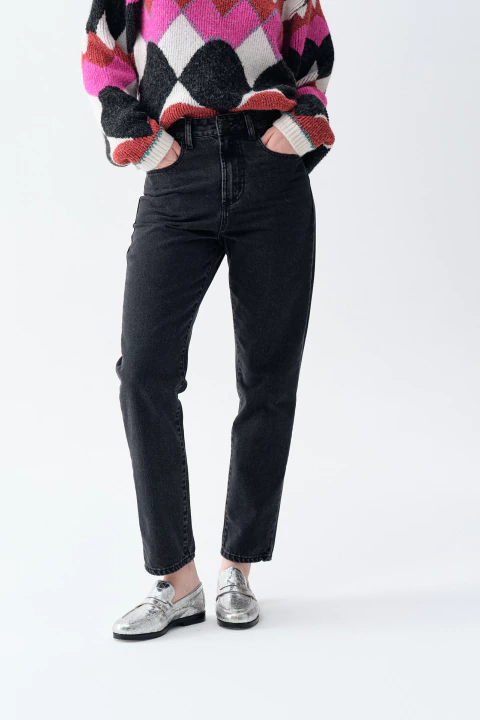 JEANS RECTO NEGRO DOLL STORE - Imagen 2
