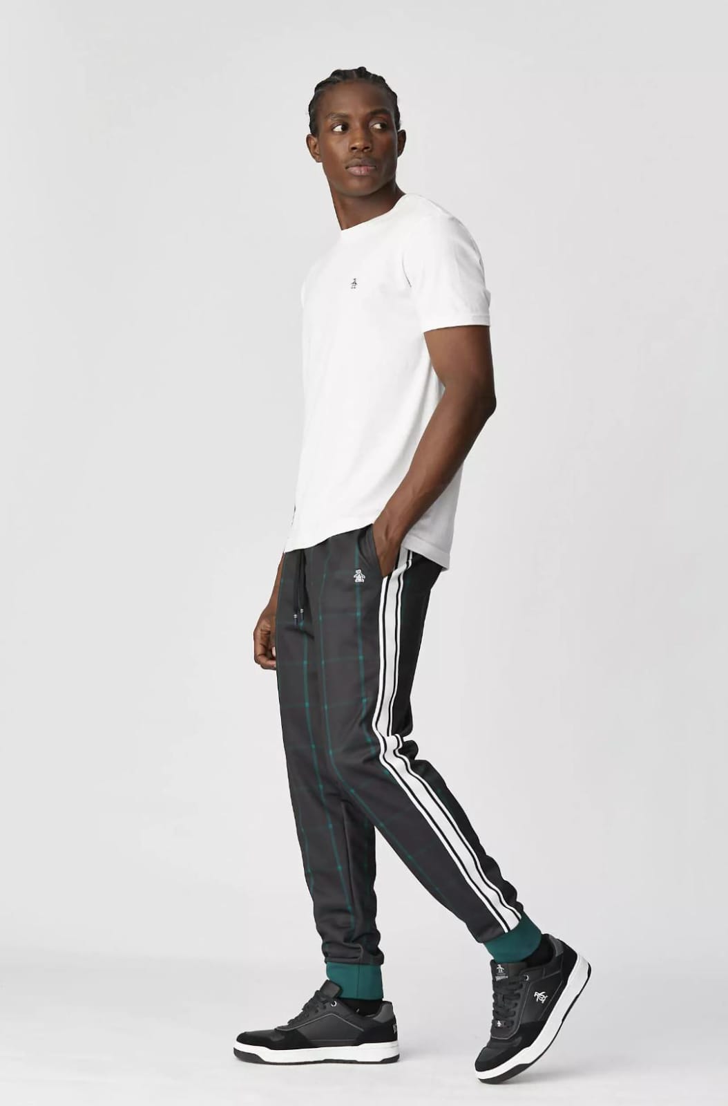 JOGGER OP PLAID PENGUIN