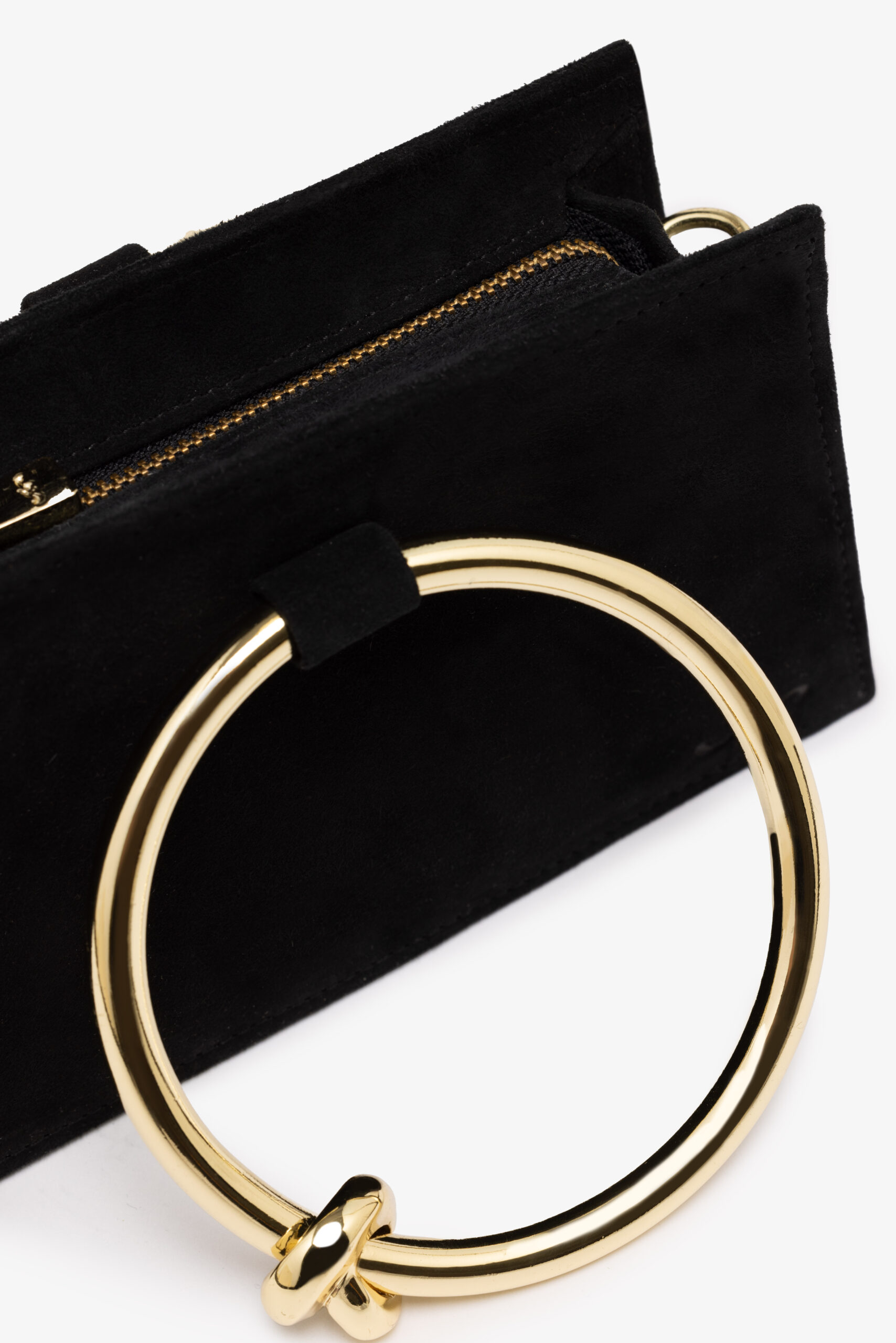 CARTERA OLYMPIA NEGRO GAMUZA JOHN HICKS - Imagen 3