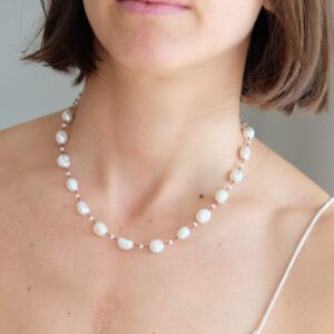 COLLAR PATNA WHITE PEARL CLARA FORNO