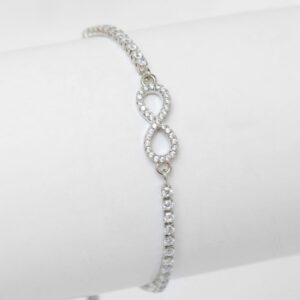PULSERA INFINITO PLATEADA SISTERS