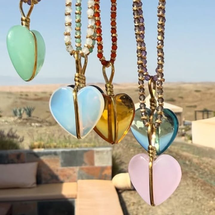 DIJE KERALA ROSE CHALCEDONY CLARA FORNO - Imagen 2