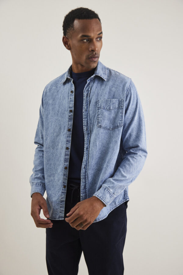 CAMISA DENIM BLUE JIM AIRBORN - Imagen 3