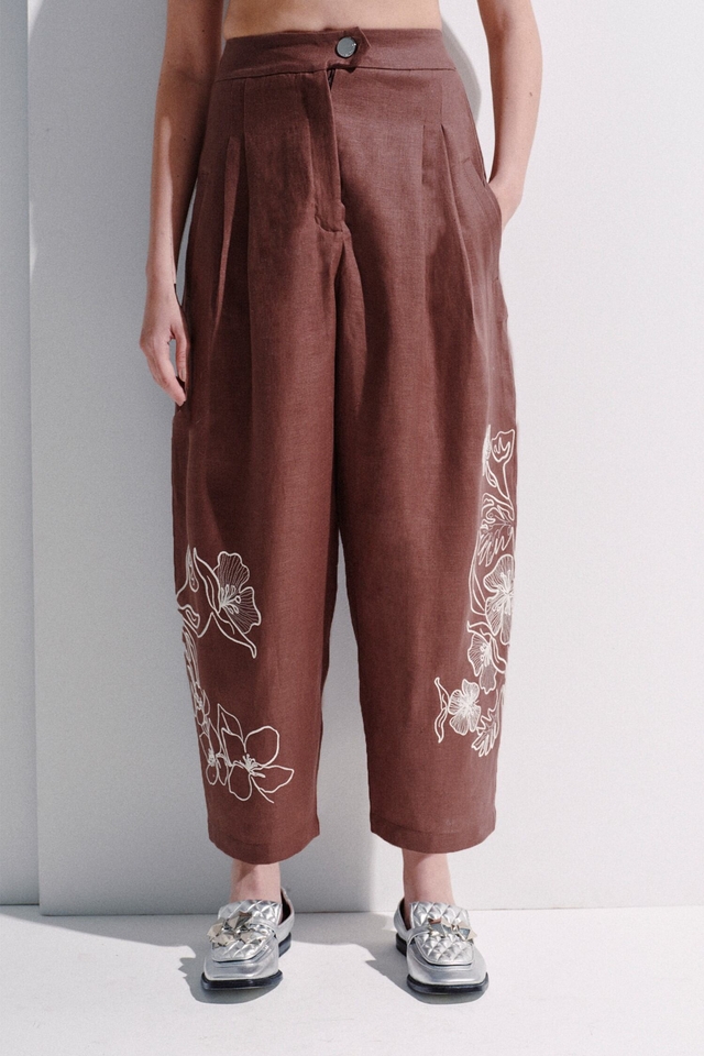PANTALON LINO ALCUDIA JUSTA PETRA - Imagen 2
