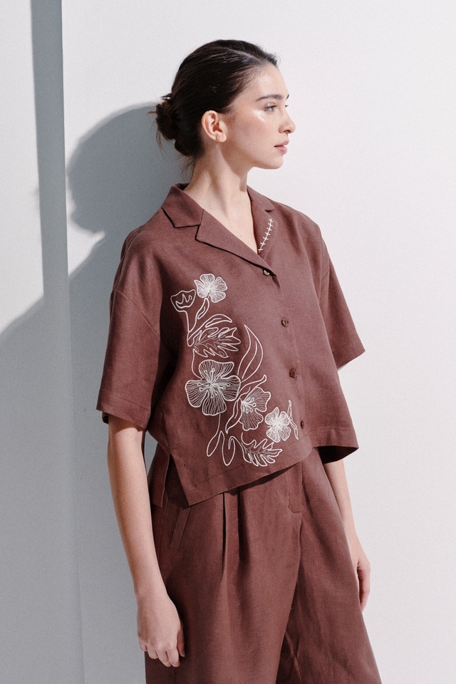 CAMISA LINO ALCUDIA JUSTA PETRA - Imagen 3