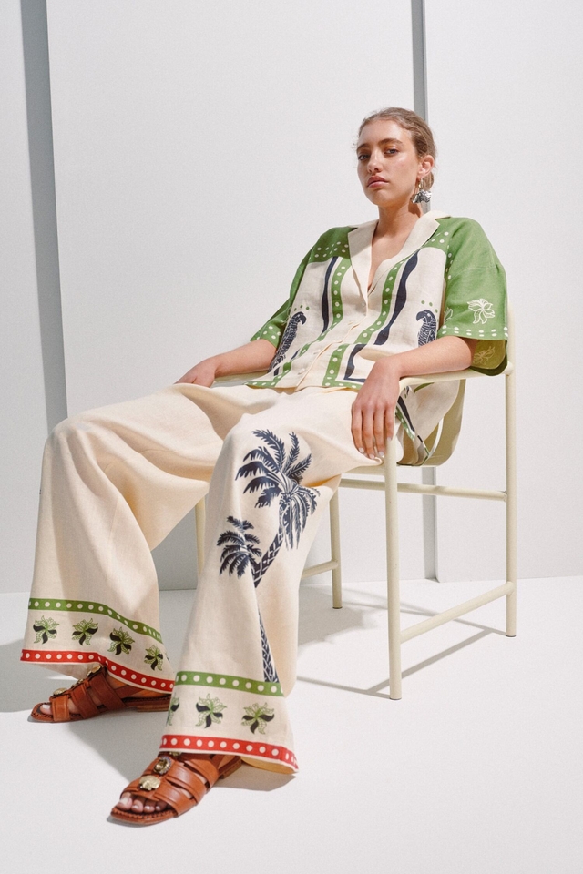 PANTALON LOTUS LINO JUSTA PETRA - Imagen 2
