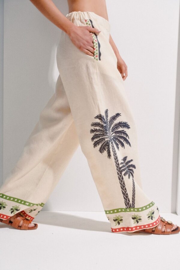 PANTALON LOTUS LINO JUSTA PETRA - Imagen 4