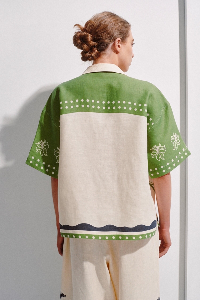 CAMISA LOTUS LINO JUSTA PETRA - Imagen 3