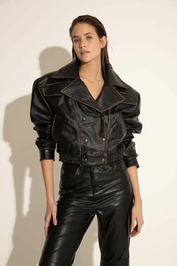 CAMPERA SARAH CUERO VACUNO MYM