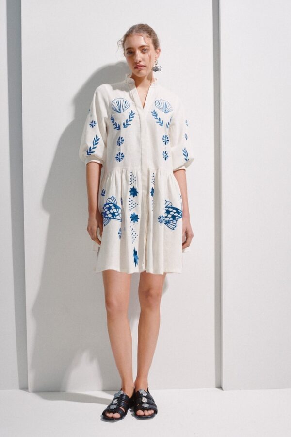 VESTIDO PORTO LINO JUSTA PETRA