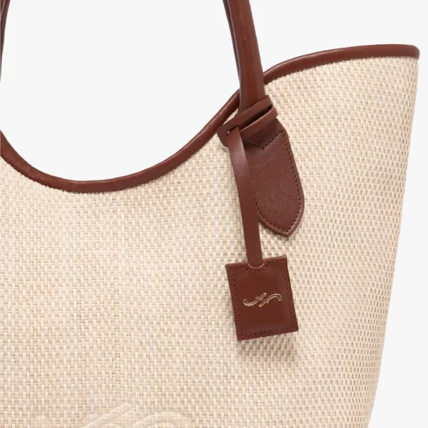 CARTERA SINTRA RAFIA Y CUERO - Imagen 3