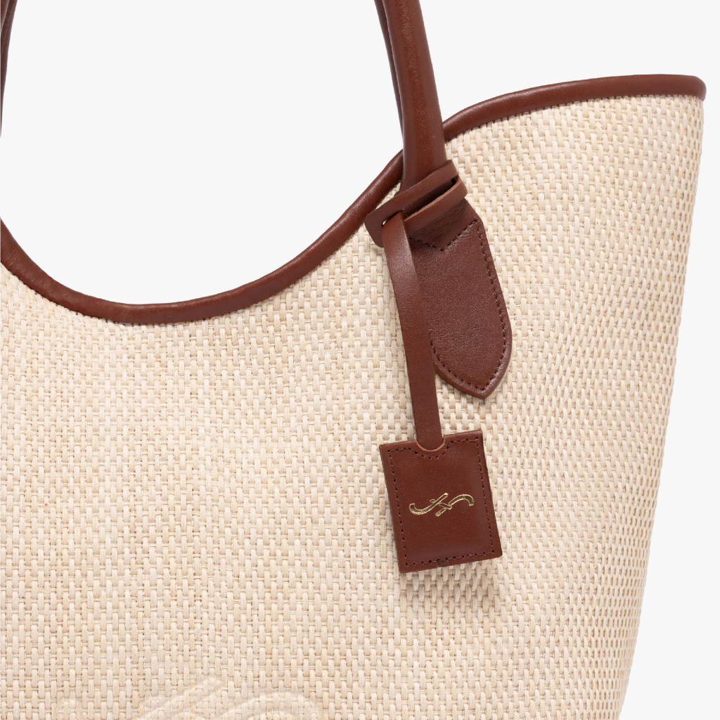 CARTERA SINTRA RAFIA Y CUERO - Imagen 3