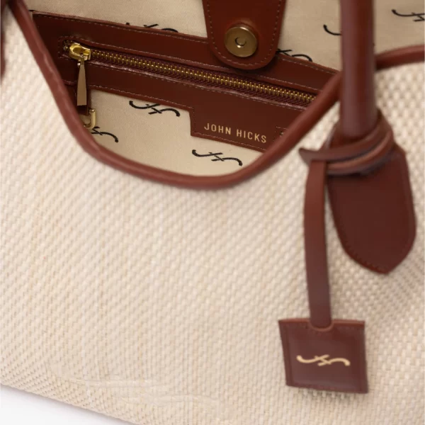 CARTERA SINTRA RAFIA Y CUERO - Imagen 5