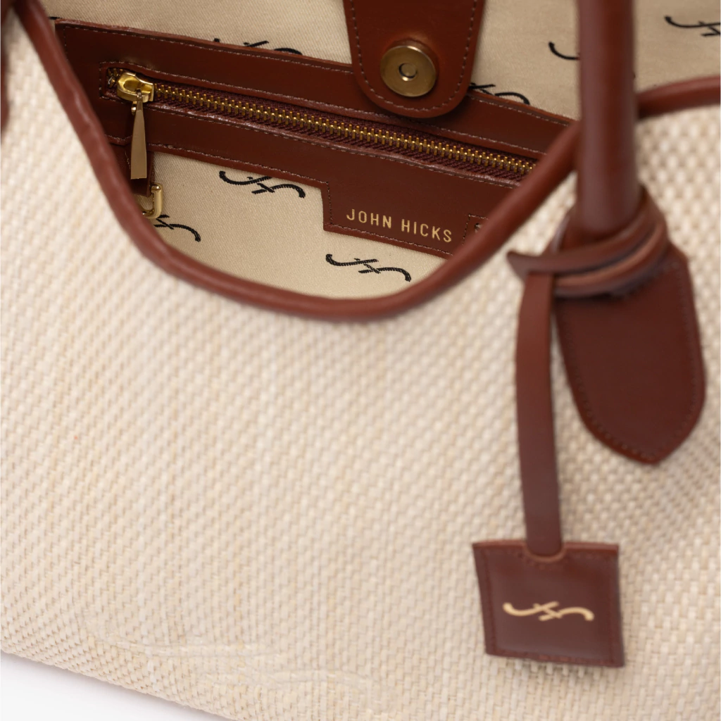 CARTERA SINTRA RAFIA Y CUERO - Imagen 5