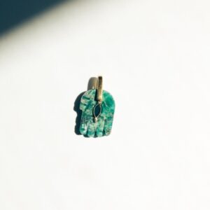 DIJE HAMSA GREEN JADE CLARA FORNO