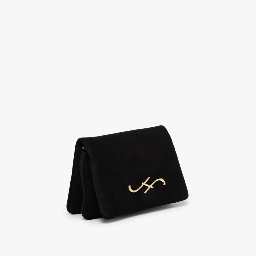 CARTERA NUAGE GAMUZA NEGRA JOHN HICKS - Imagen 2