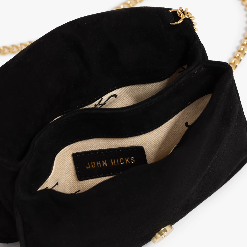 CARTERA NUAGE GAMUZA NEGRA JOHN HICKS - Imagen 5