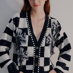 CARDIGAN CHECKS JUSTA PETRA
