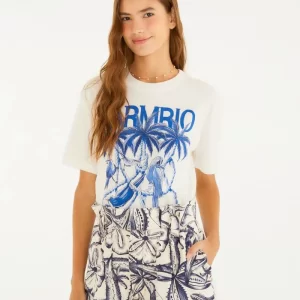 REMERA REGULAR CORDAS E AVES FARM RIO
