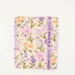 CARPETA CON HOJAS Y STICKERS ORQUIDÁRIO FARM RIO