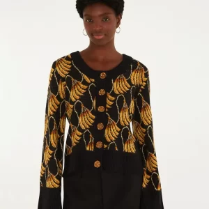 CARDIGAN TEJIDO BANANA TASSEL MINI FARM RIO