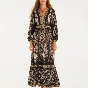 VESTIDO CON MANGAS DANIELA FARM RIO