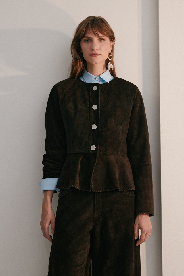 CHAQUETA GWEN 100 % GAMUZA JUSTA PETRA