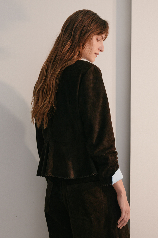 CHAQUETA GWEN 100 % GAMUZA JUSTA PETRA - Imagen 3