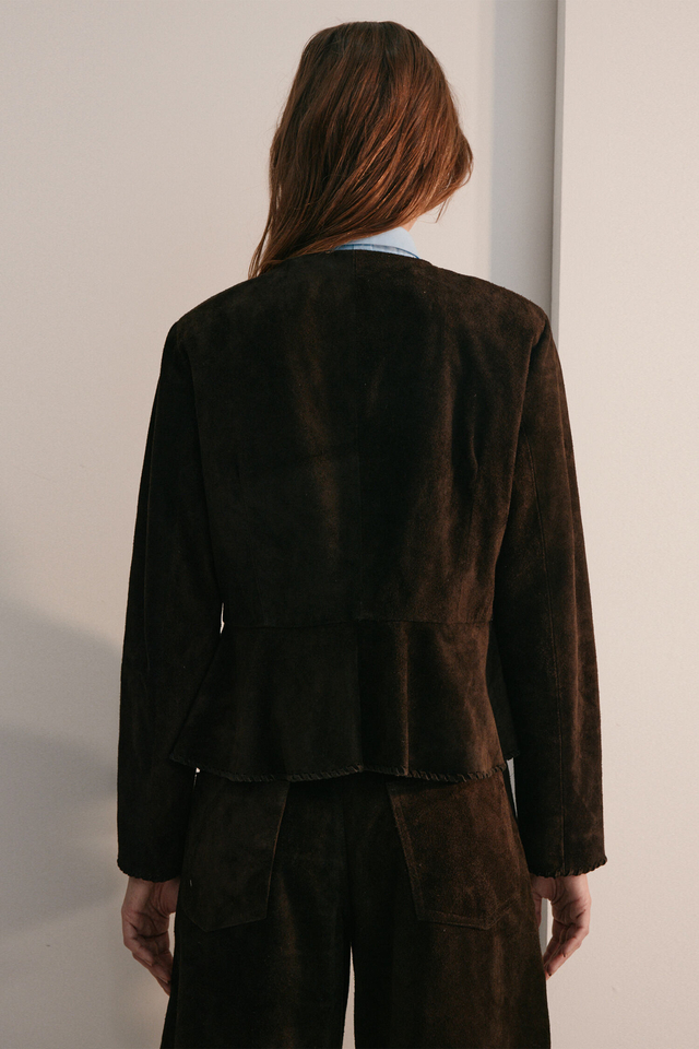 CHAQUETA GWEN 100 % GAMUZA JUSTA PETRA - Imagen 4