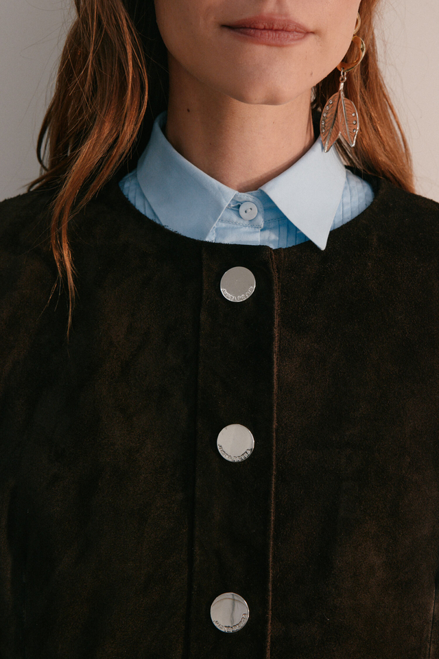 CHAQUETA GWEN 100 % GAMUZA JUSTA PETRA - Imagen 5