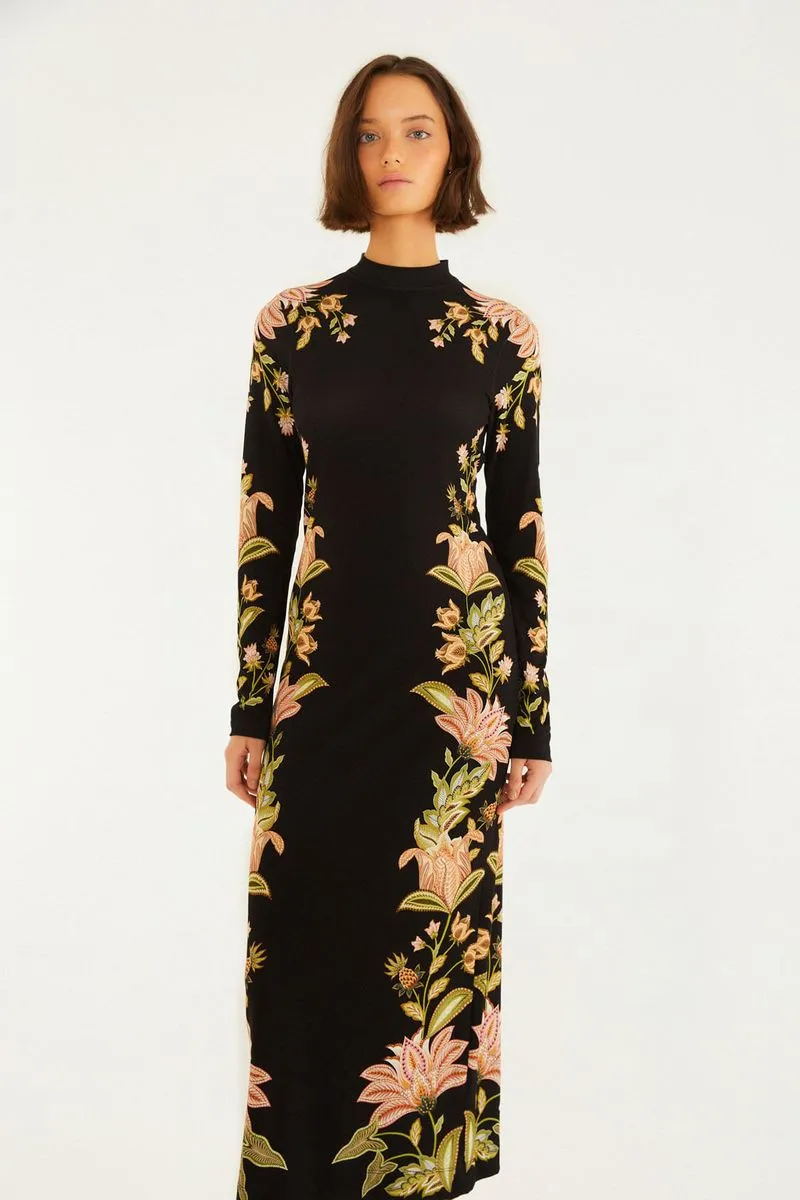 VESTIDO CON MANGAS JAMILE FARM RIO