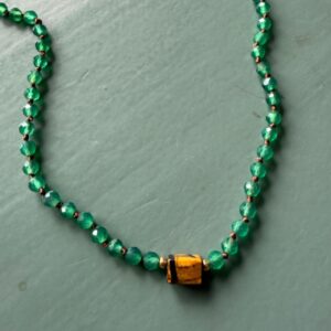 COLLAR KINA GREEN ONIX CLARA FORNO