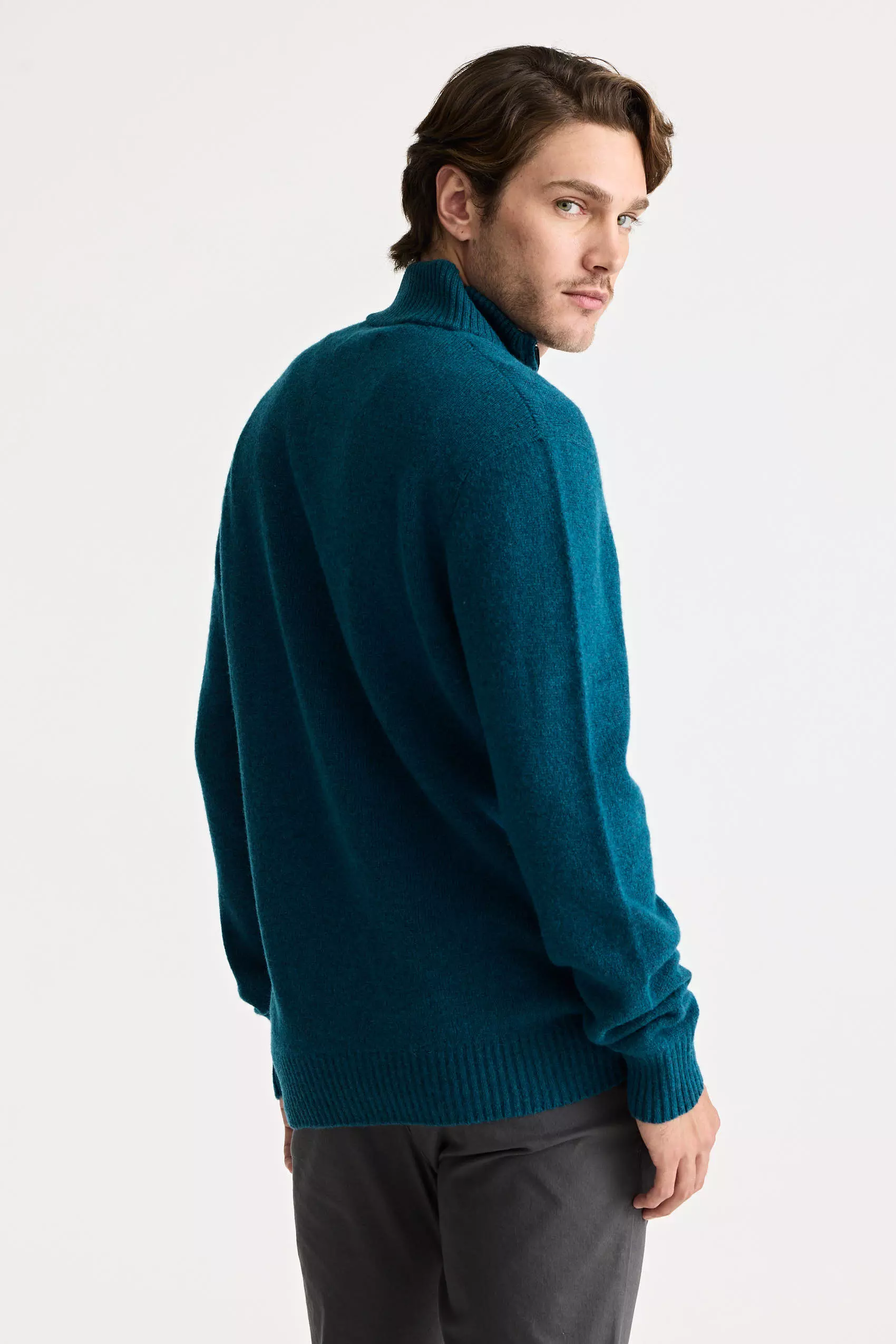 SWEATER 1/4 ZIP LAMBSWOOL PENGUIN - Imagen 4
