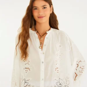BLUSA BORDADA CALADA FARM RIO