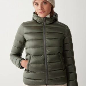 CAMPERA CANELON METALIZADA VERDE COLMAR