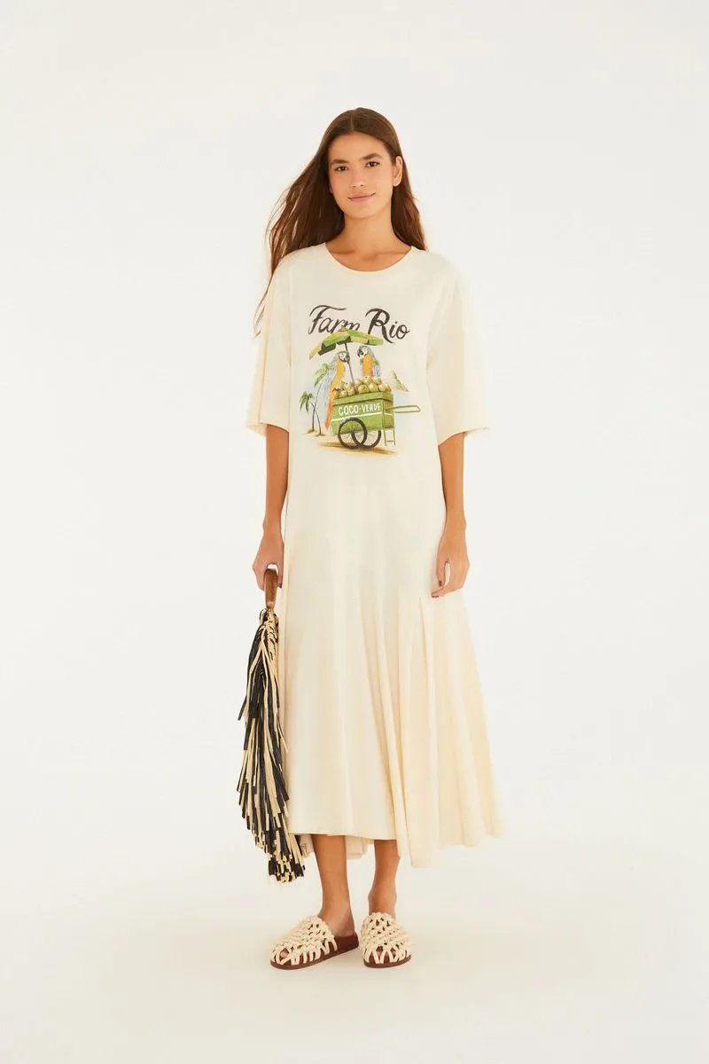 VESTIDO MIDI CARRINHO DE COCO FARM RIO