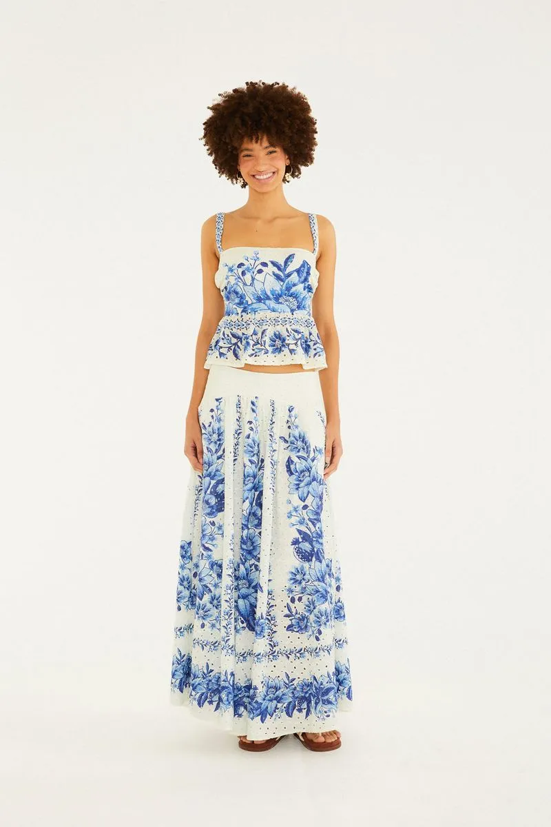 POLLERA BORDADA FRUTA DE VERAO FARM RIO - Imagen 2