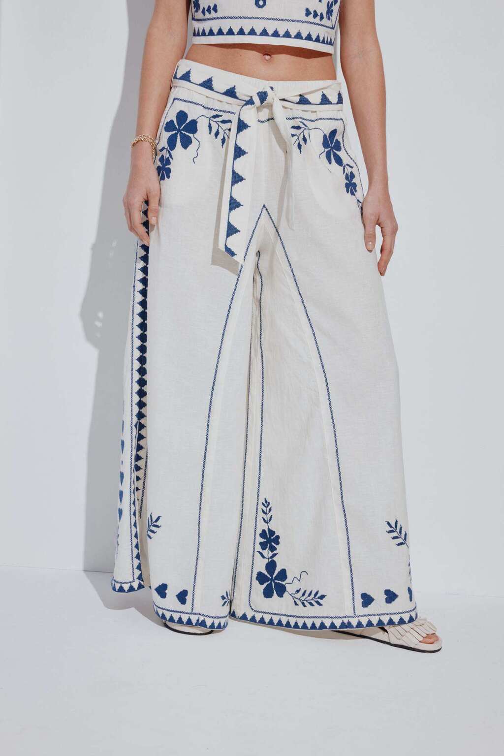 PANTALON PORTUGAL 100 % LINO JUSTA PETRA - Imagen 2