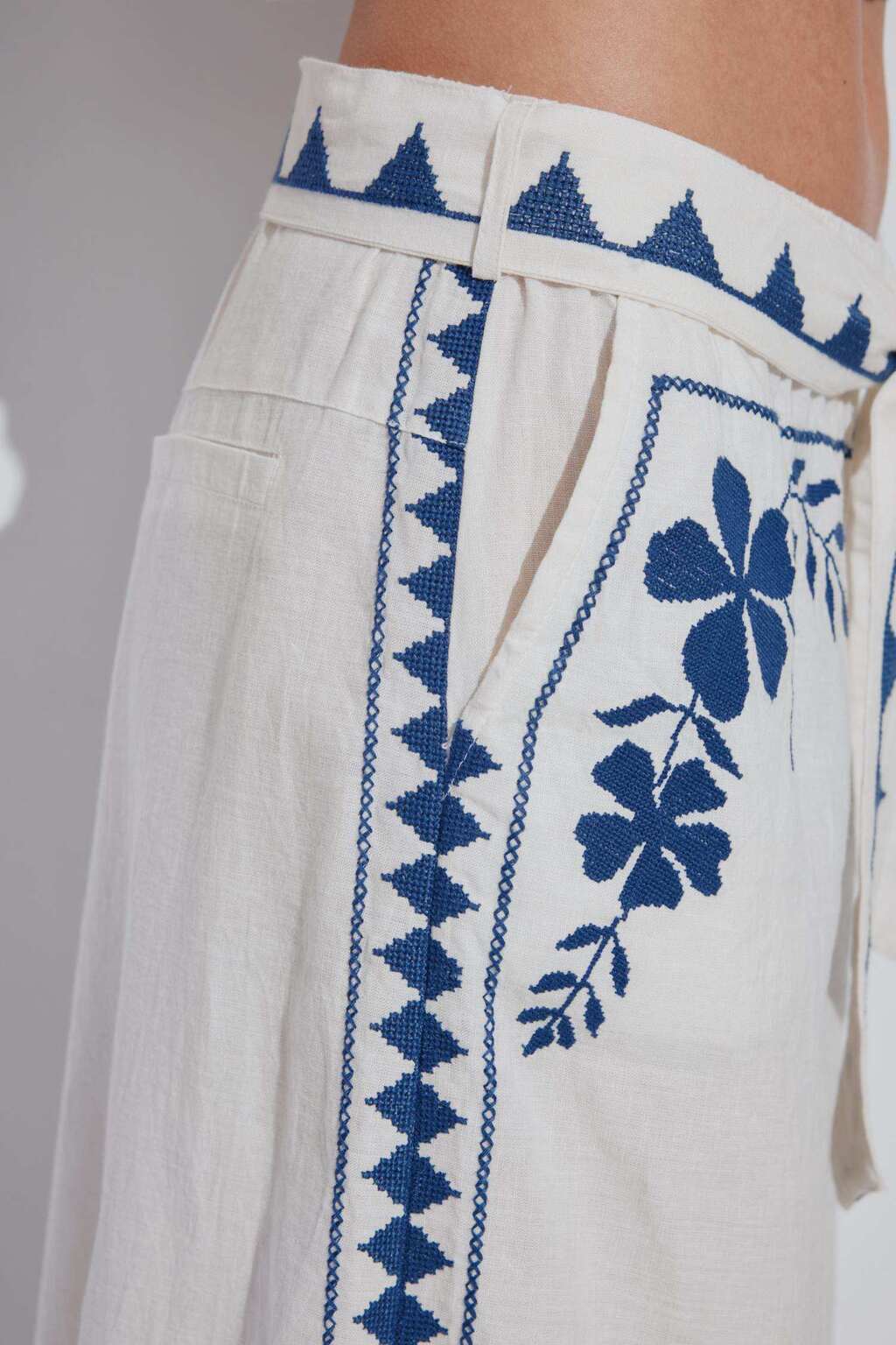 PANTALON PORTUGAL 100 % LINO JUSTA PETRA - Imagen 5