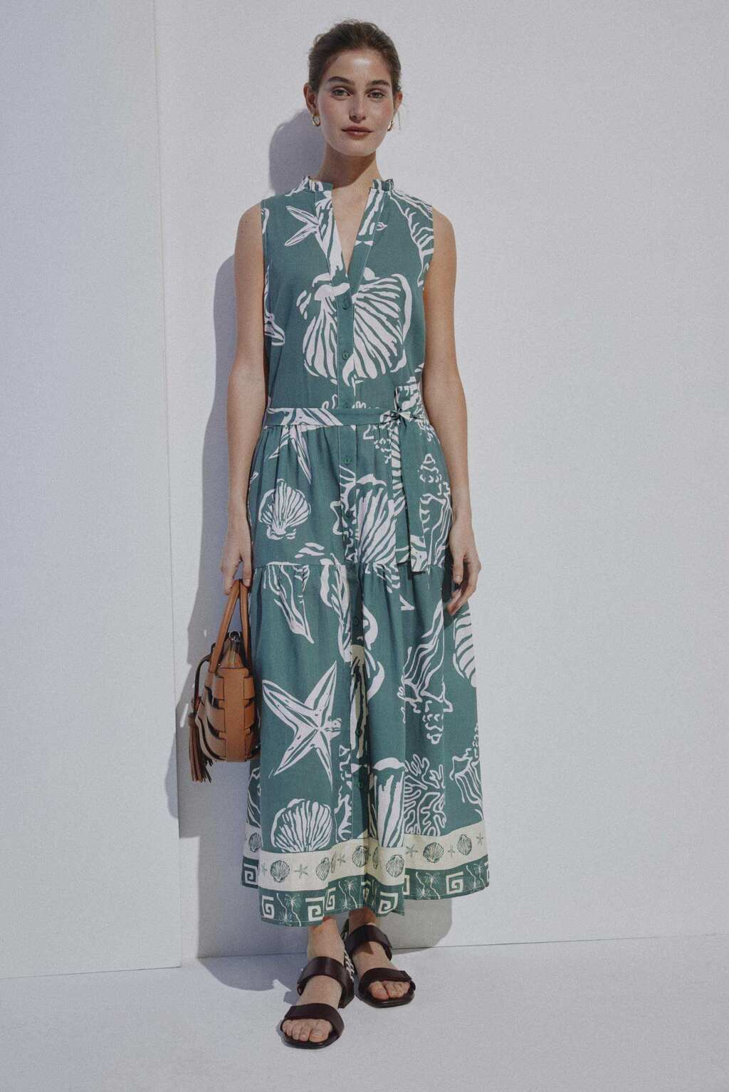 VESTIDO SHELL LINO JUSTA PETRA