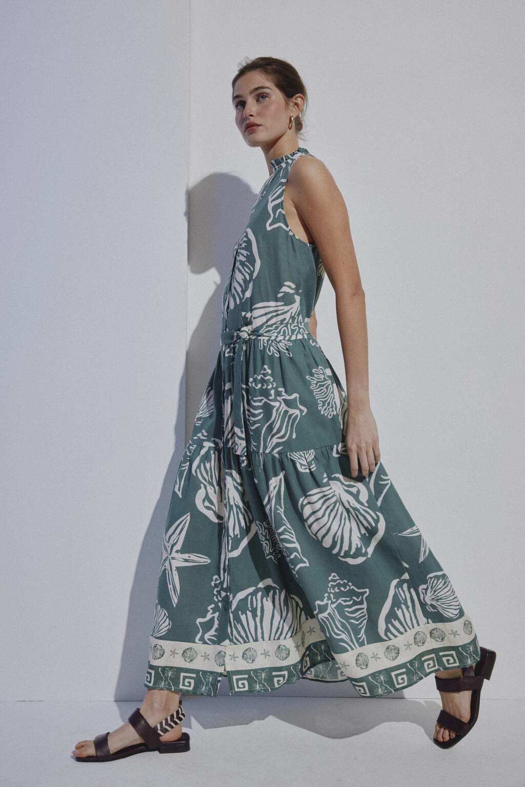 VESTIDO SHELL LINO JUSTA PETRA - Imagen 3