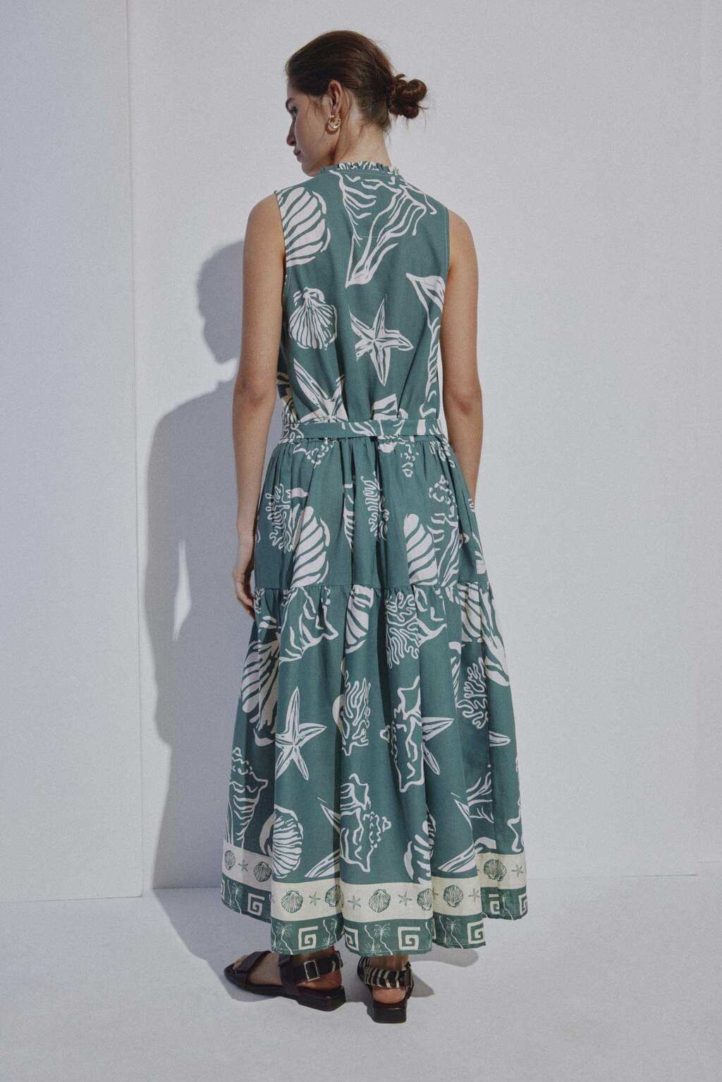 VESTIDO SHELL LINO JUSTA PETRA - Imagen 4