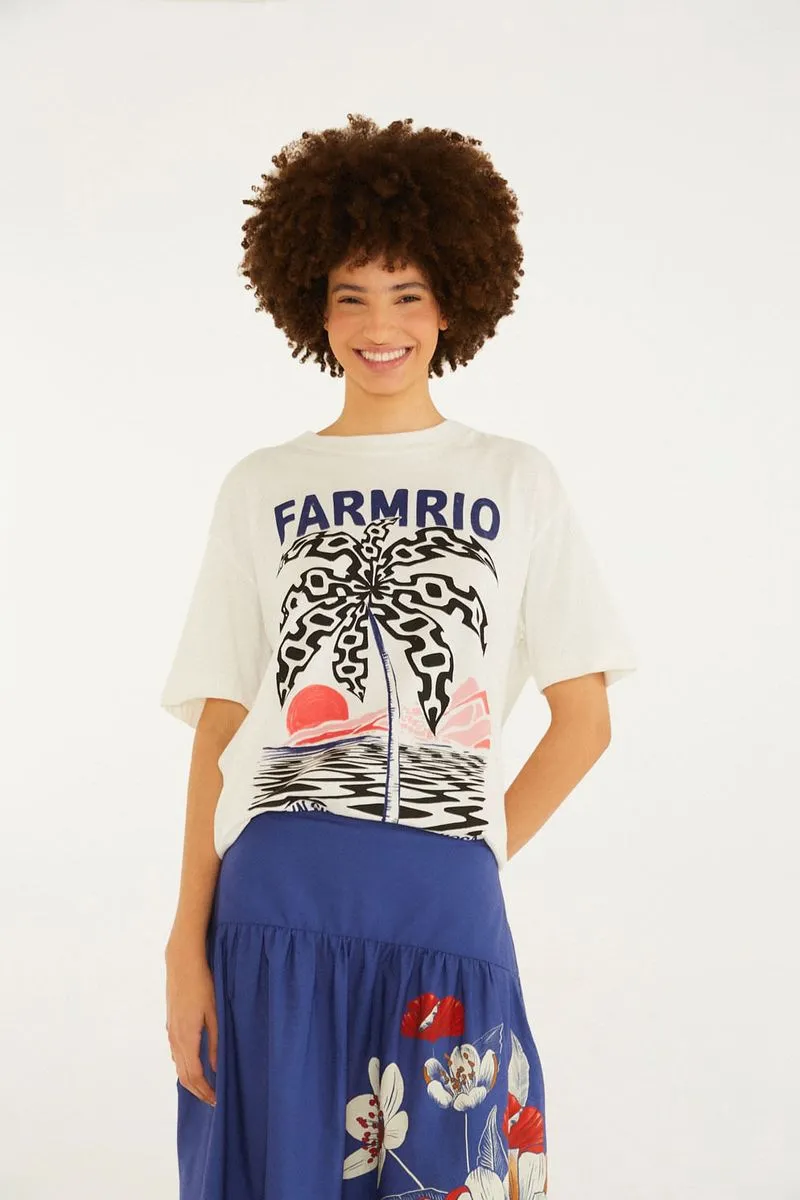 REMERA REGULAR COQUEIRO CALCADAO FARM RIO