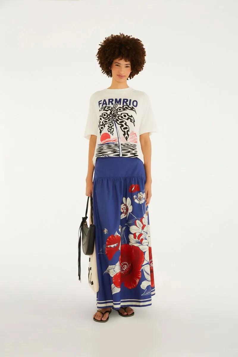 REMERA REGULAR COQUEIRO CALCADAO FARM RIO - Imagen 2