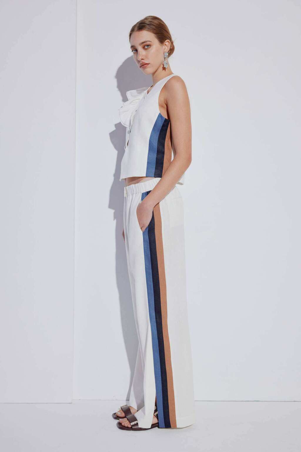 PANTALON SINTRA 100 % LINO JUSTA PETRA