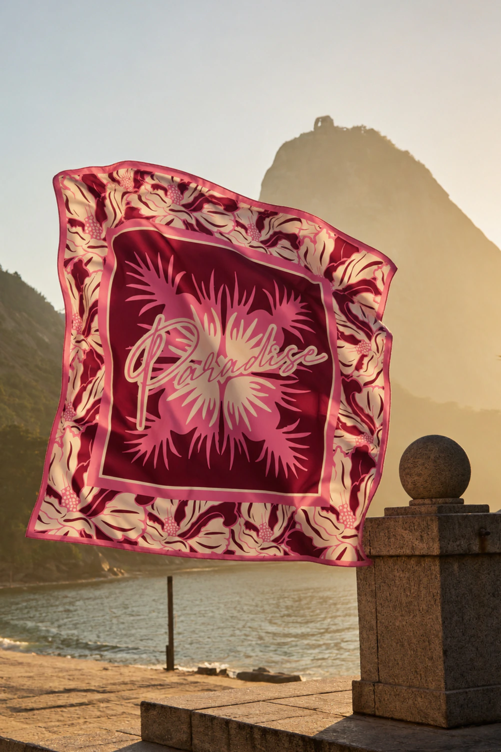 PAÑUELO BIG SUMMER FUCSIA LAMODE